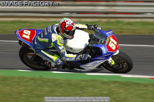 2008-05-11 Monza 0262 Superstock 1000 - 51 Michele Pirro - Yamaha YZF R1